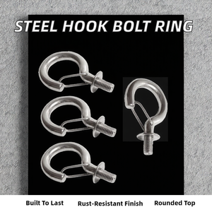 Perno de Gancho M6 de Acero Inoxidable con Recubrimiento de Zinc, Diseñado como un Tornillo de Anillo Resistente para un Montaje Seguro en Racks - Product Image 4
