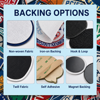 Patchs brodés personnalisés 100 % brodés, à coudre ou à repasser pour vêtements, sacs et accessoires en tissu