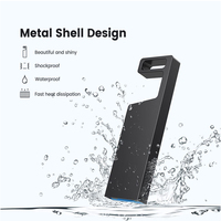 Stik Memori Mini, Pen Drive Logam 16GB 32GB 64GB 128GB 256GB, Stik Memori Logo Kustom USB Stick 3.0
