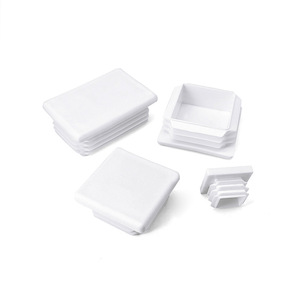 Square Tube Plug Plastic Furniture End Caps Anti Slip Leg <b>Protection</b> Pad For <b>Table</b> Chair Feet - Product Image 3