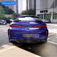 Kit de Carrocería YICKU X6 para BMW X6M X6 2020-2022, Estilo Aulena Designus, Kit de Carrocería de Fibra de Carbono Seca, Alerón Delantero, Difusor Trasero