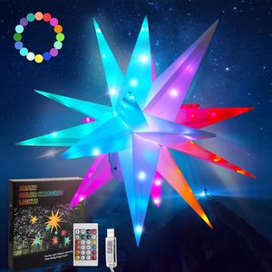 Estrella de Navidad con Luz, Compatible con Bluetooth, 25CM, Adorno para Árbol de Navidad, Luz Brillante, Alimentación USB, Decoración para Fiestas y Hogar - Product Image 1