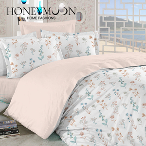 HONEYMOON Bestseller Heimtextilien Weiche Baumwollfüllung 3D Modisch Bedruckte Bettwäsche 3-teiliges Bettset Bettdecken-<span class=keywords><strong>Sets</strong></span> für Alle Jahreszeiten - Product Image 4