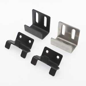 Lot 8 Crochets U Muraux Robuste Acier Inox – Support Carreaux Céramique Miroir Cadre, Vis & Chevilles Inclus, Charge Lourde Noir