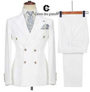 Traje <span class=keywords><strong>de</strong></span> Hombre <span class=keywords><strong>de</strong></span> 2 Piezas, <span class=keywords><strong>Color</strong></span> Beige, Doble Botonadura, <span class=keywords><strong>Color</strong></span> Sólido, <span class=keywords><strong>para</strong></span> Negocios, Casual, <span class=keywords><strong>Boda</strong></span>, <span class=keywords><strong>Novio</strong></span>, Banquete, Trabajo, Conjunto <span class=keywords><strong>de</strong></span> Esmoquin con Chaqueta y Pantalones - Product Image 4