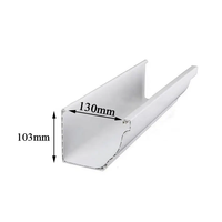 Gouttière de Toit en PVC Style K, Système de Drainage des Eaux Pluviales en Alliage d'Aluminium pour Balcon, Bâtiment et Récupération des Eaux de Pluie