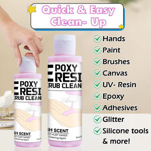 Timesrui 8oz Résine Rose Nettoyante Vente Chaude pour Savon Exfoliant pour les Mains Adoucissant l'Eau <span class=keywords><strong>D</strong></span>étergent Efficace pour le Lavage et le Nettoyage - Product Image 3