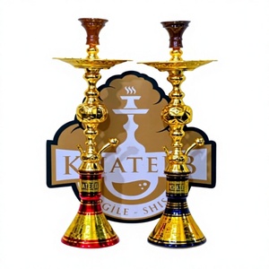 Juego de Shisha Egipcio Tradicional de Oro Premium de 85 cm - Marca Khateeb (Modelo: A1132) - Product Image 3