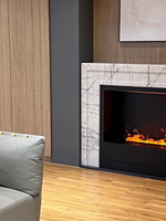 Cheminée électrique à vapeur 3D avec protection contre la surchauffe, garantie de qualité du fabricant, pour la décoration d'appartement