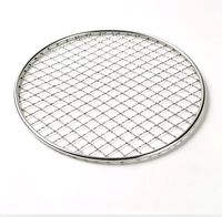 Grille de barbecue ronde en acier inoxydable de qualité alimentaire, diamètre personnalisé, idéale pour le camping et les pique-niques en extérieur