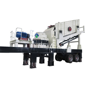 Nouvelle installation mobile <span class=keywords><strong>de</strong></span> concassage à cône pour l'extraction <span class=keywords><strong>de</strong></span> <span class=keywords><strong>gravier</strong></span> et <span class=keywords><strong>de</strong></span> roche, haute efficacité et fiabilité, garantie 1 an, haute capacité - Product Image 1