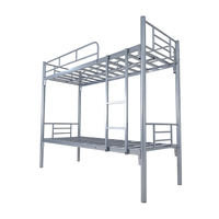 Lits superposés modernes en métal pour adultes avec structure en acier pour salon, hôtel ou hôpital en promotion