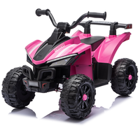 Quad à pédales pour tout-petits avec lumières LED, pare-chocs avant et porte-bagages pour garçons et filles, rose, noir, jaune, blanc, rouge