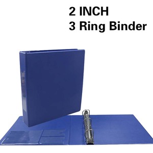 Nueva Carpeta de 3 anillas de PVC para libros de oficina de negocios y Clip de carpeta de anillas de colección Estuche y carpeta impresos personalizados - Product Image 5