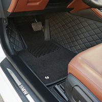 Alfombra universal de cuero de lujo personalizada de fábrica 5 D alfombra de coche alfombrillas almohadilla de pie 4 Uds para HONDA/TOYOTA