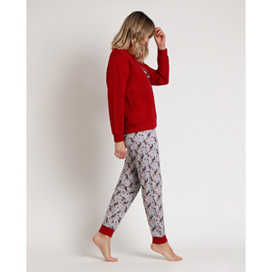 ชุดนอนลำลองสองชิ้นลายการ์ตูนมิกกี้เมาส์สำหรับผู้หญิง คอลเลคชั่นใหม่จากดิสนีย์ เนื้อผ้าระบายอากาศได้ดี อุ่นสบาย เอวยืดหยุ่น เหมาะสำหรับฤดูใบไม้ร่วง - Product Image 2