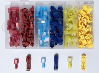 120 pièces de borniers à sertir sans fil de type T Kit de borniers à connexion rapide