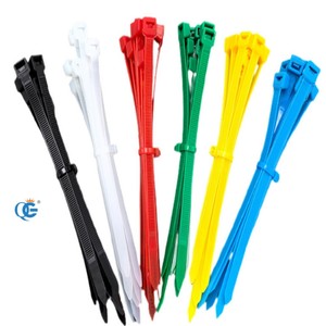 Attaches-câbles en nylon personnalisables en usine, longueur 370 mm 380 mm, attaches autobloquantes, attaches zippées en blanc et noir, presse-étoupe - Product Image 3