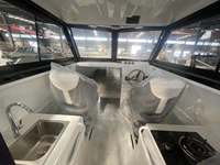 Catamaran de pêche à moteur en aluminium à double coque de 7,9 m, soudé, pour usage océanique, fabriqué en Chine