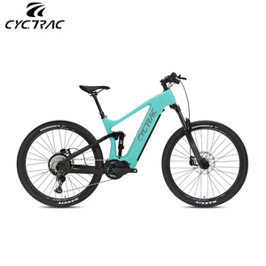 Bicicleta Eléctrica EM10 con Asistencia al Pedaleo, Bicicleta de Montaña con Suspensión Trasera, Cuadro de Fibra de Carbono, Motor Central M560, Pedelec de 12 Velocidades, Batería de Litio, Deportiva, 60 km - Product Image 1