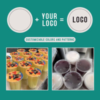 Film de scellage pour gobelet à bulles en PP personnalisé, imprimé, 95 mm, 98 mm, 110 mm, rouleau de film de scellage pour gobelet en plastique, rouleau de film de scellage pour gobelet
