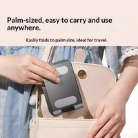 Support de bureau flexible réglable en hauteur en alliage d'aluminium, support de téléphone portable pliable et rotatif, support universel pour tablette