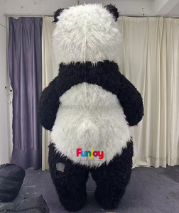 Disfraces de Panda inflable fiesta Cosplay disfraz de dibujos animados de Halloween mascota Panda adulto vestido divertido sin batería - Product Image 3