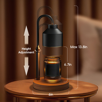 Diffuseur d'arômes multifonction à longue durée de vie, lampe chauffe-bougie avec minuterie et variateur d'intensité pour usage domestique