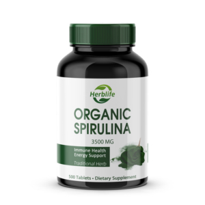 Comprimés de spiruline biologique à vente chaude OEM/ODM 3500 mg |   500 unités |   Soutien du système immunitaire, soutien énergétique, complément sans gluten - Product Image 1