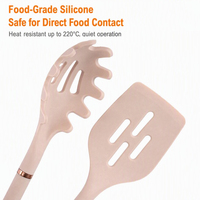 Ustensiles de cuisine antiadhésifs en silicone de qualité alimentaire, 7 pièces, avec support rotatif pour la cuisson