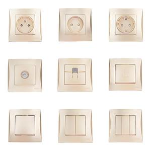 Interruptores eléctricos para el hogar Eléctrico y enchufe Ventilador inteligente Tablero neutral <span class=keywords><strong>1</strong></span> 2 Gang Interruptor intermedio sin neutral - Product Image 3