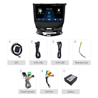 Autoradio Android Meihua 9 pouces avec GPS, lecteur DVD, CarPlay, multimédia USB, CD, DSP pour CHEVROLET Cruze 2015-2017