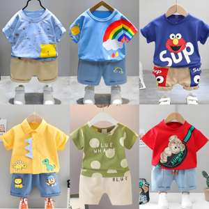 Lotes de Ropa Infantil Unisex al por Mayor, Conjuntos de Moda de Algodón Casual, Nueva Colección Surtida, 0-12 Años, Envío Aleatorio - Product Image 3