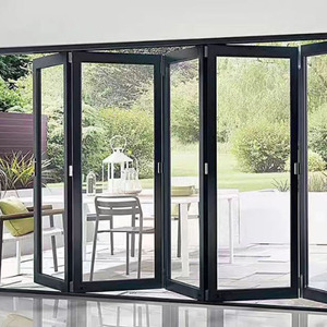 Portes intérieures en acier et verre trempé, modernes, luxueuses, anti-effraction, pour hôtels, halls, centres commerciaux, portes de protection contre les intempéries - Product Image 6