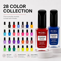 Esmalte de Uñas Transparente con Tecnología Antimanchas, Contornos Impresos que No se Corren al Aplicar, Capas de Esmalte de Uñas con Sellado Superior