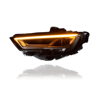 Conjunto de Faros LED KGKB para Audi A3 S3 RS3 2013-2021, Actualización de Estilo de Alta Gama, Lente de Proyector DRL, Conexión Plug and Play