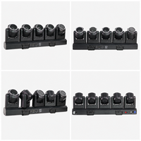Barre LED longue 5x80W RGBW 4-en-1 avec zoom, faisceau mobile et rotation infinie sur axes XY, contrôle DMX512 RDM, éclairage de scène pour événements DJ