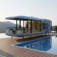 Capsule de luxe Sky Dome Series Premium Star View pour resort |   Maison conteneur au design rectangulaire contemporain