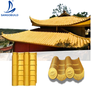 Cao cấp sang trọng Cung điện, Võ đường, Cung điện Hoàng gia, KHÁCH SẠN VƯỜN màu vàng lợp ngói Composite tấm lợp - Product Image 3