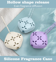 Boîte multifonctionnelle en silicone pour aromathérapie, désodorisant pour salle de bain et toilettes, support pour savon et baume parfumé