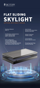 Fuson Aluminium <span class=keywords><strong>Toit</strong></span> en verre Lucarne de <span class=keywords><strong>toit</strong></span> Fenêtre de <span class=keywords><strong>toit</strong></span> ouverte en aluminium Lucarne modulaire à double vitrage Véranda étanche - Product Image 6