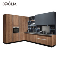 Ethiopian - Office Island Incurvé Mélamine Pas Cher Mdf Ready Made Armoires Avec Évier Mounding Armoires De Cuisine