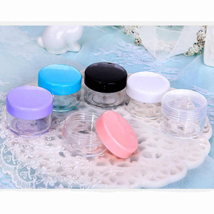 Wholesale Portable Clear Plastic Cosmetic <b>Containers</b> for <b>Lip</b> Gloss Eye Cream Face Cream & Honey-Type <b>Lip</b> <b>Balm</b> Jars Screw Cap - Product Image 6