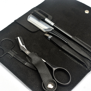 FOCSTAR Nouveau Kit de Rasage des <span class=keywords><strong>Sourcils</strong></span> en Acier Inoxydable 5 Pièces BT9018S – Rasoir Crayon, <span class=keywords><strong>Ciseaux</strong></span>, Coupe-<span class=keywords><strong>Sourcils</strong></span>, <span class=keywords><strong>Brosse</strong></span> et <span class=keywords><strong>Peigne</strong></span> Inclinés <span class=keywords><strong>pour</strong></span> le Soin et l'Épilation - Product Image 4