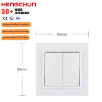 Juego de interruptores y enchufes de pared eléctricos estándar de la UE de alta calidad con panel de PC de diseño alemán 10A 250V para uso residencial