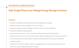 Inversores de Almacenamiento de Energía de Bajo Voltaje Monofásicos de 12KW - Product Image 5