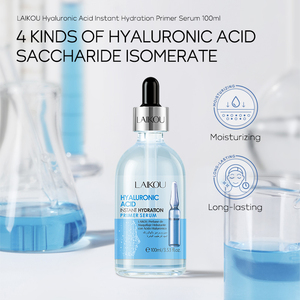 Sérum hydratant instantané à l'acide hyaluronique LAIKOU, sérum hydratant éclaircissant anti-âge, sérum hyaluronique liquide pour le soin du visage - Product Image 2