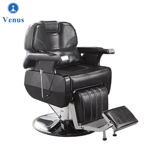 Silla de barbería de salón completamente negra profesional para hombres Bomba hidráulica Sillas <span class=keywords><strong>Peluqueria</strong></span> Cadeira Características ergonómicas y de masaje - Product Image 6