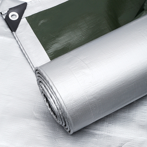 Профессиональный производитель брезентовой ткани, серебристо-зеленая прочная водонепроницаемая ткань для уличной кемпинга, теплицы - Product Image 2