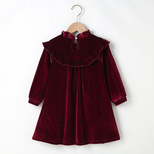 Vestidos para <span class=keywords><strong>Niñas</strong></span> 2023, Vestido de Encaje de Manga Larga para Otoño e Invierno, Vestido de Princesa de Terciopelo para <span class=keywords><strong>Niñas</strong></span>, <span class=keywords><strong>Ropa</strong></span> para <span class=keywords><strong>Niñas</strong></span> Pequeñas - Product Image 3
